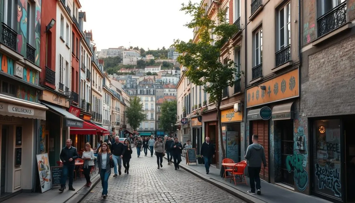 ambiance quartier Belleville street art
