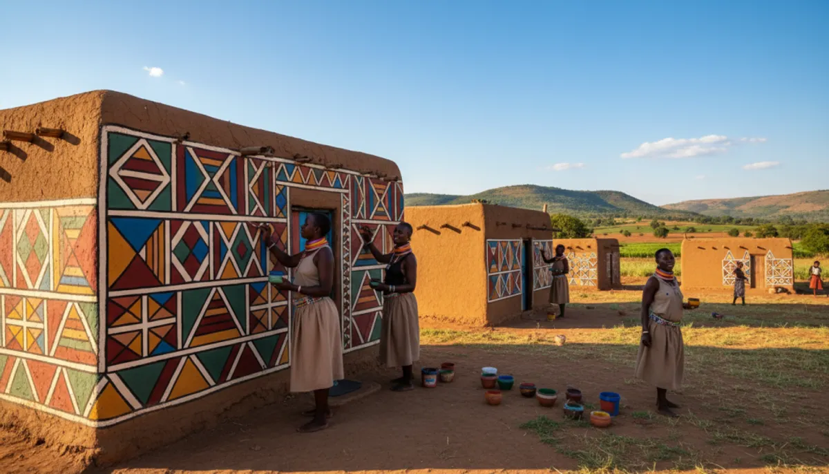art ndebele traditionnel