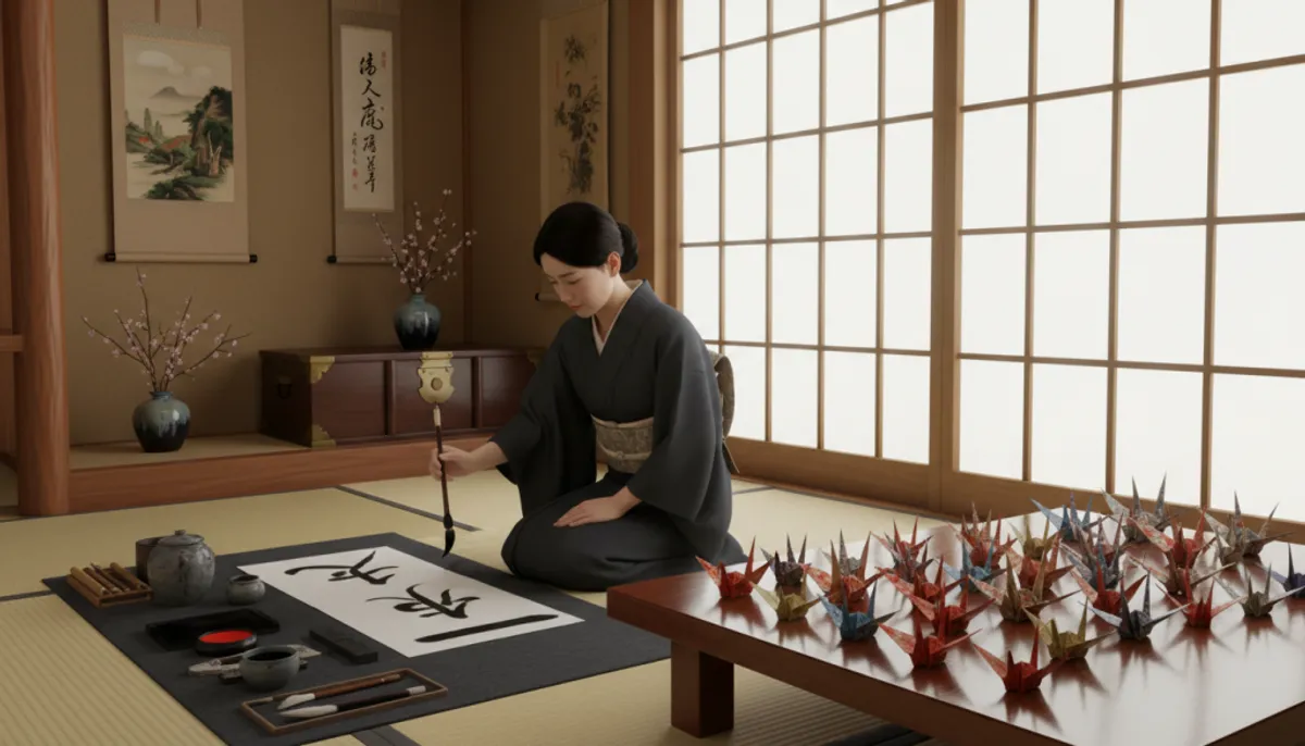 日本传统艺术书法折纸 日本文化:传统与现代的解释