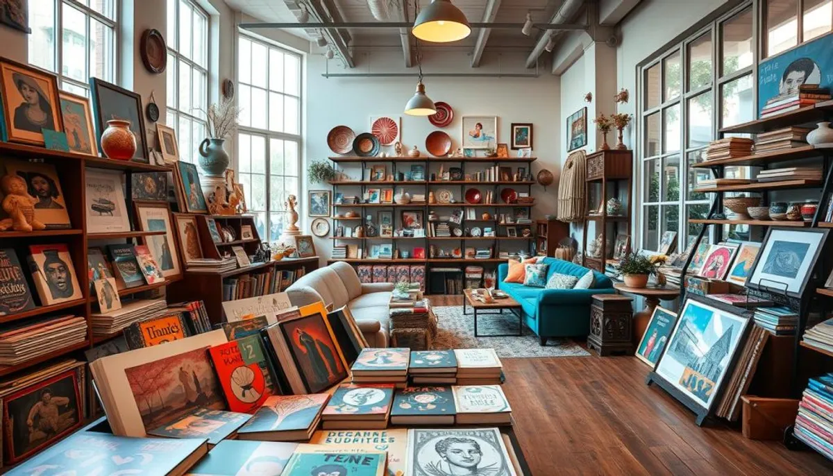 Intérieur du magasin Culture Trock