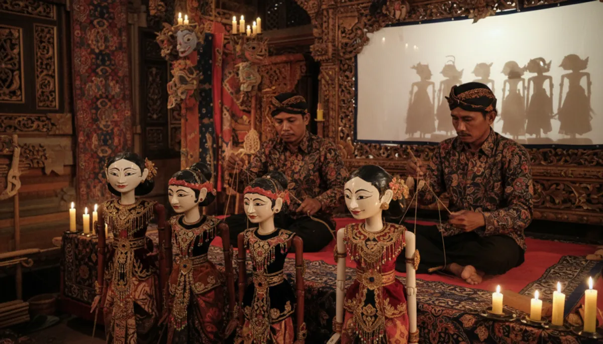 marionnettes wayang théâtre traditionnel