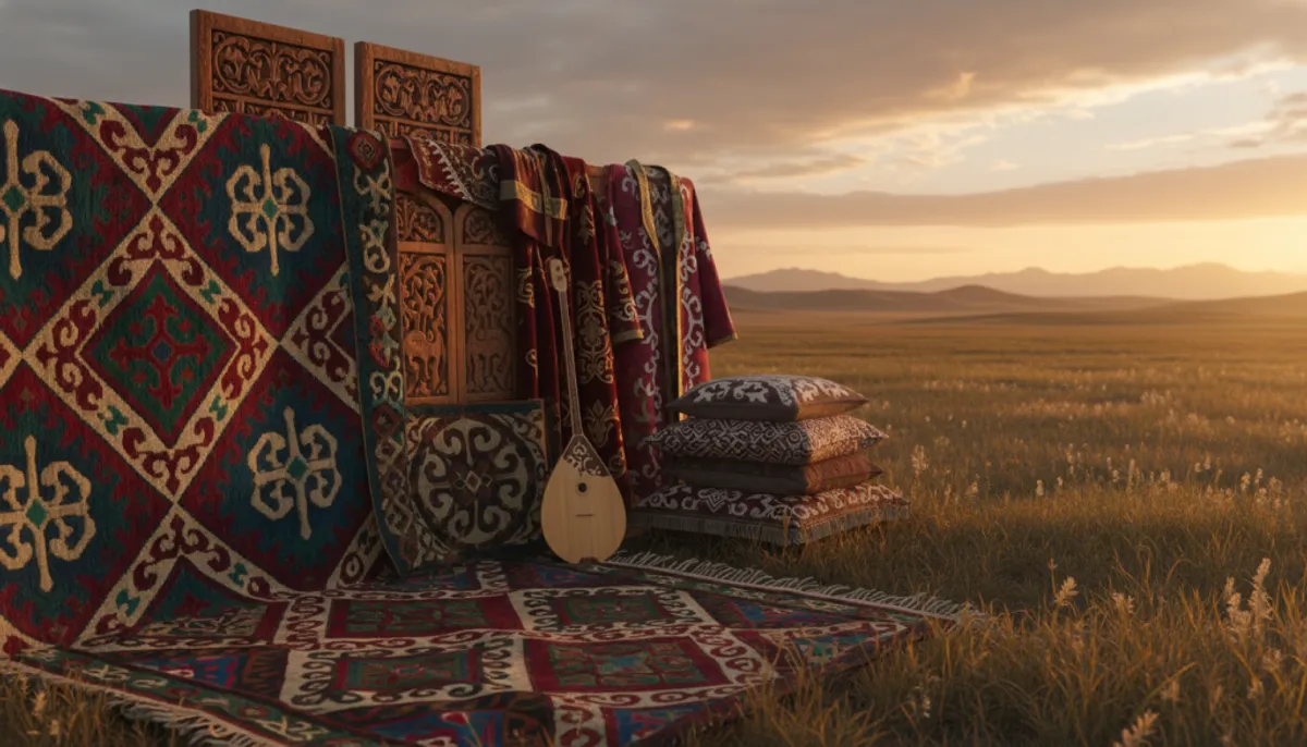 motifs ornementaux artisanat kazakh