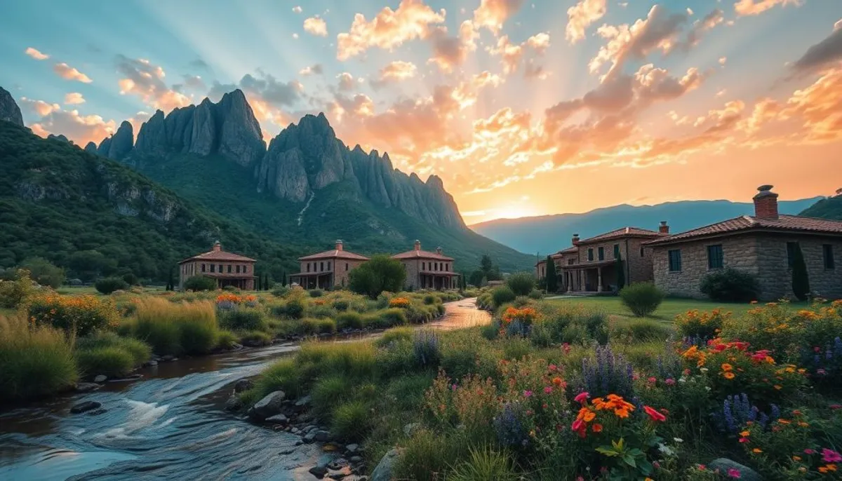 Paysage de montagne en Kabylie Paysage de montagne en Kabylie