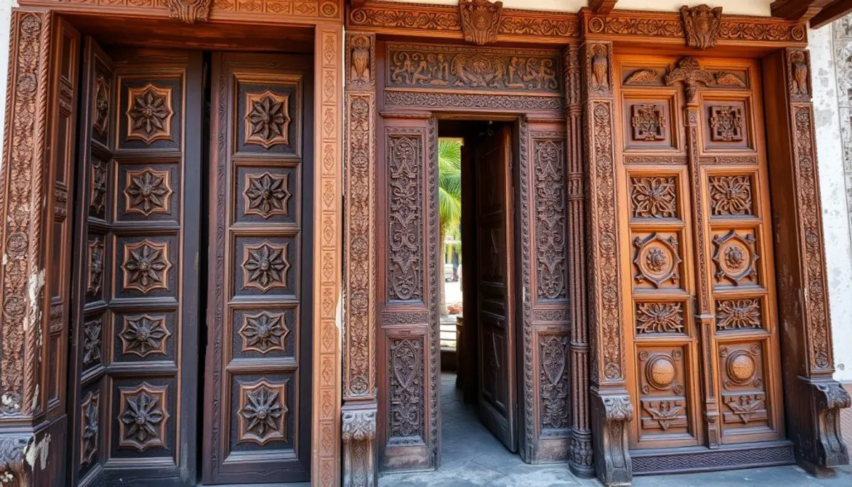 portes sculptées de Stone Town