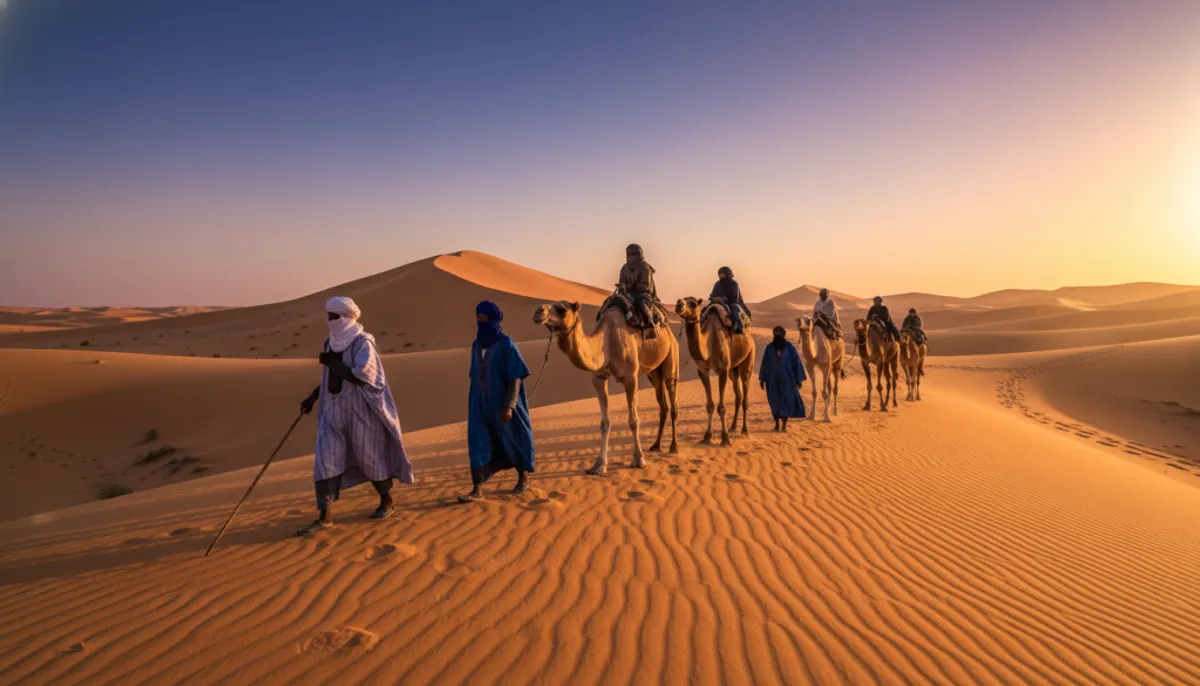 randonnée chamelière sahara algérien