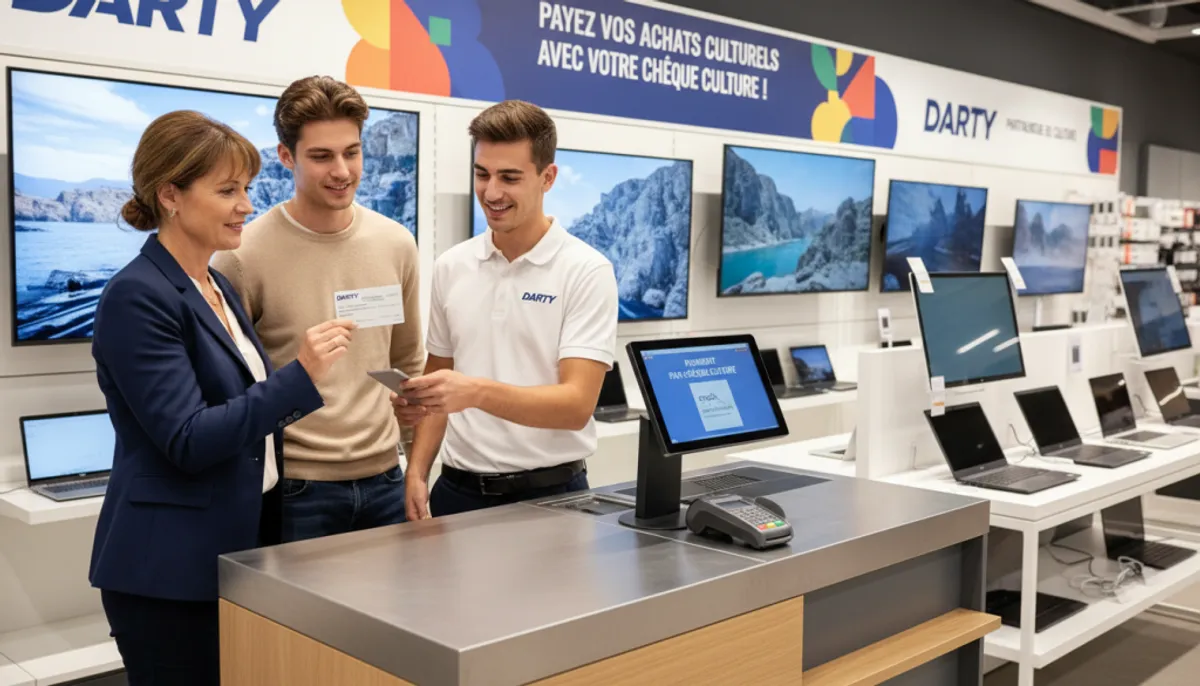 using Darty culture voucher