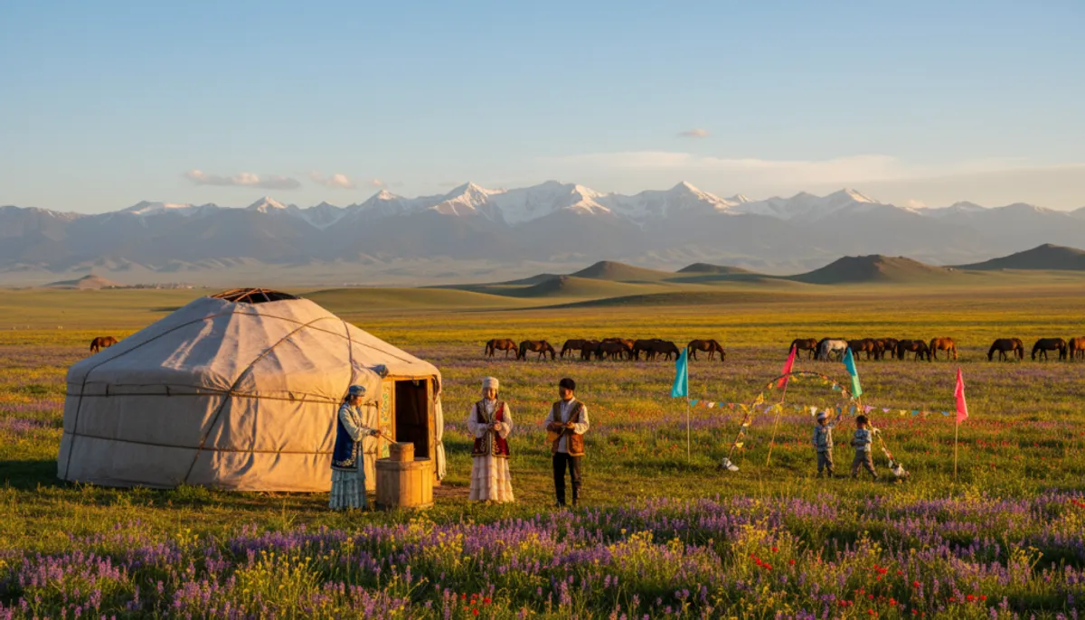 vie nomade steppe kazakh